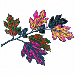 Leaves Embroidery Design 1